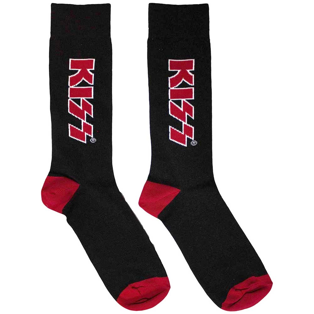 Kiss - Red Logo Socks - EU 39-45 - Black